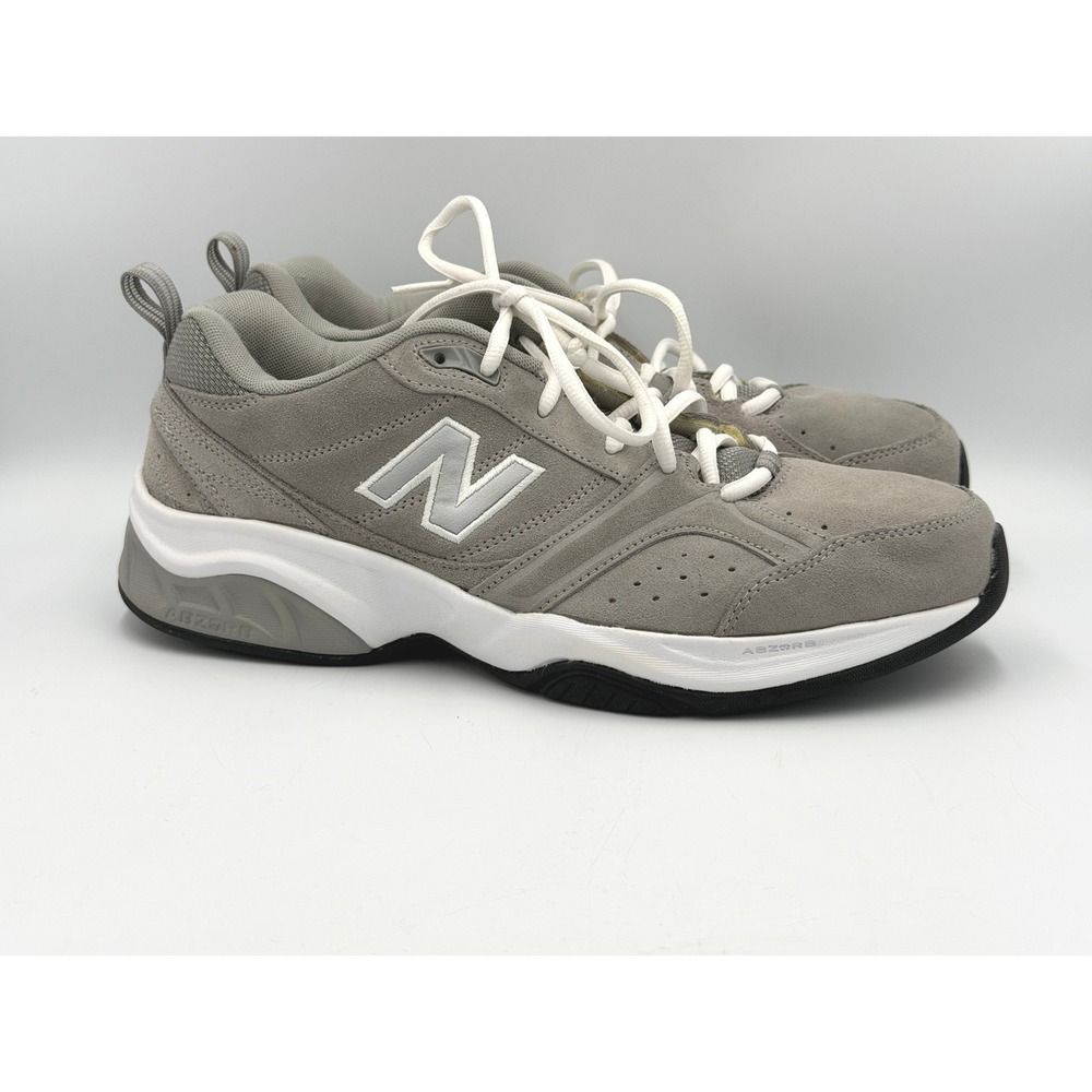 New Balance 623 Mens 11 2E Wide Grey Suede Training Shoes Sneakers MX623GS2
